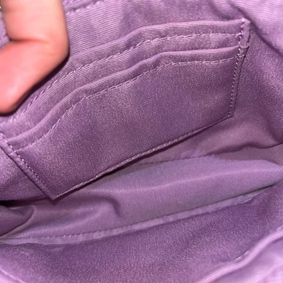 Coach Pink purple Leather shoulder purse with Chain Strap - Picture 7 of 12